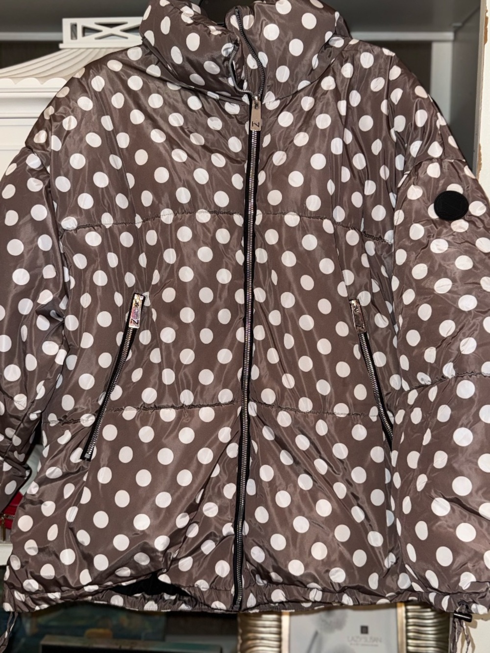 Noize XL Faika polka dot puffer coat jacket - Picture 6 of 9